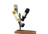 Tenedor industrial del vino del estante del vino de la botella del tubo 4 para la barra del cocina/casera